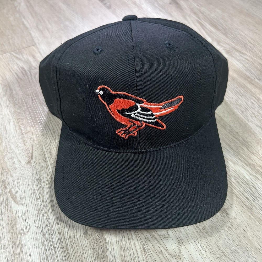 VTG Baltimore Orioles Snapback Hat MLB Plain Logo Youngan Black The G Cap